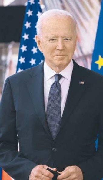 Joe Biden, prezydent USA, Boris Johnson, premier Wielkiej Brytanii, i Angela Merkel, kanclerz Niemie