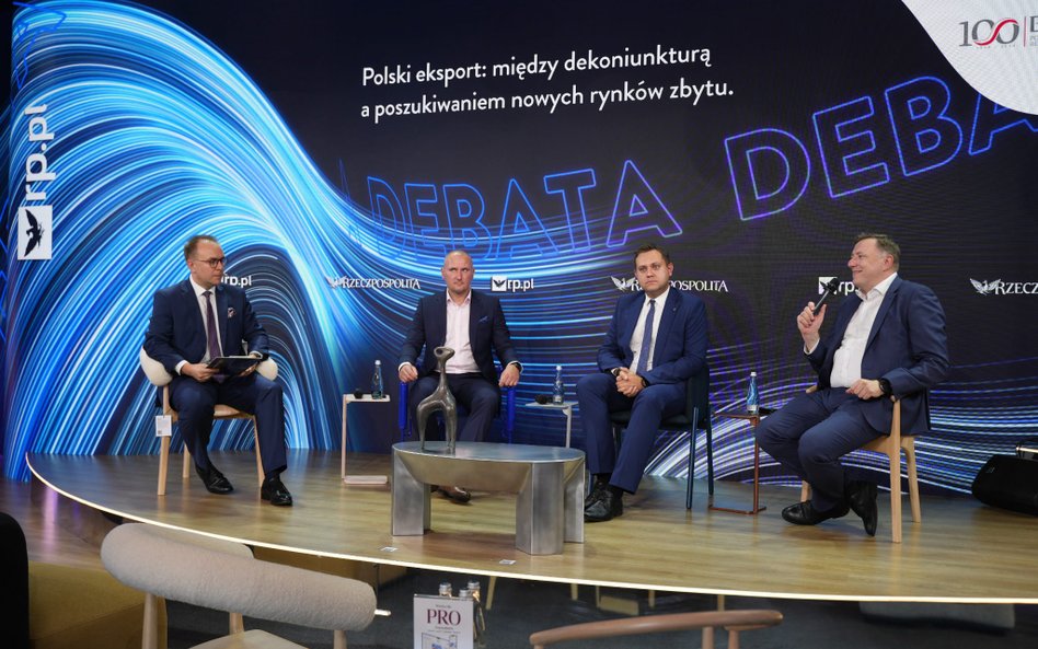 Participants in the debate at the Rzeczpospolita Lounge in Karpacz (left to right): Paweł Czuryło (R