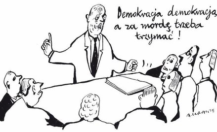 Komentarz rysunkowy. Demokracja demokracją