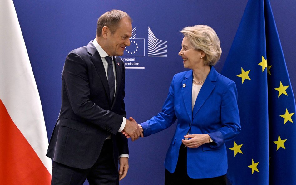 Premier Donald Tusk jeszcze przed objęciem urzędu spotkał się z Ursulą von der Leyen, przewodniczącą