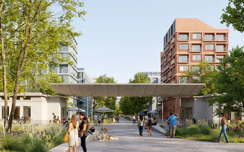 Przykładem przywracania pamięci jest planowana rewitalizacja dawnej bramy fabrycznej – pod wtórną bl