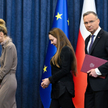 Andrzej Duda z żonami Mariusza Kamińskiego i Macieja Wąsika