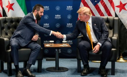 Ahmad asz-Szara i Donald Trump