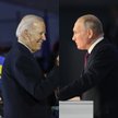 Joe Biden i Władimir Putin w czasie swoich wtorkowych przemówień