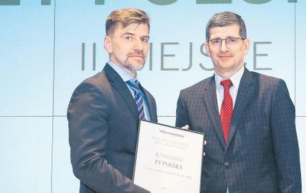 EY zajął drugie miejsce. Firmę reprezentował Jarosław Dac, partner w dziale audytu. EY wygrał w kate