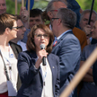 Kamila Gasiuk-Pihowicz w czasie marszu "Jesteśmy i będziemy w Europie" w maju 2016 roku
