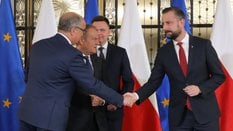 Włodzimierz Czarzasty, Donald Tusk, Szymon Hołownia i Władysław Kosiniak-Kamysz