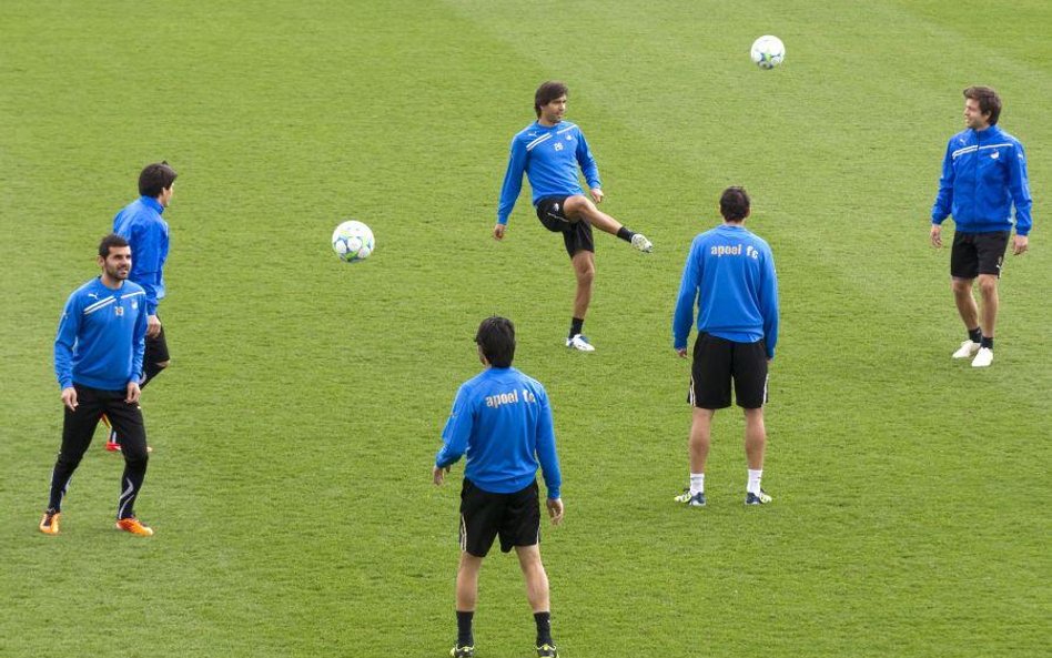 Trening piłkarzy APOEL-u