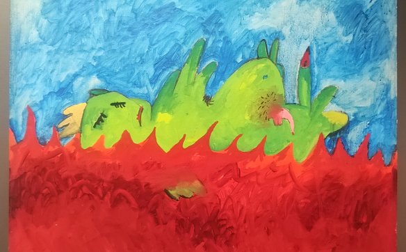 Paweł Kowalewski „Poranna kąpiel zielonego króla we krwi dziatek biedoty”