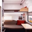 Przedziały sypialne w nowych wagonach, które dla Nightjet buduje Siemens.