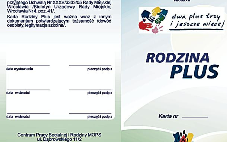 Wzór Karty Rodzina Plus