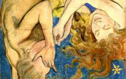 Strącenie aniołów. Projekt dekoracji malarskiej do prezbiterium kościoła Franciszkanów w Krakowie, 1