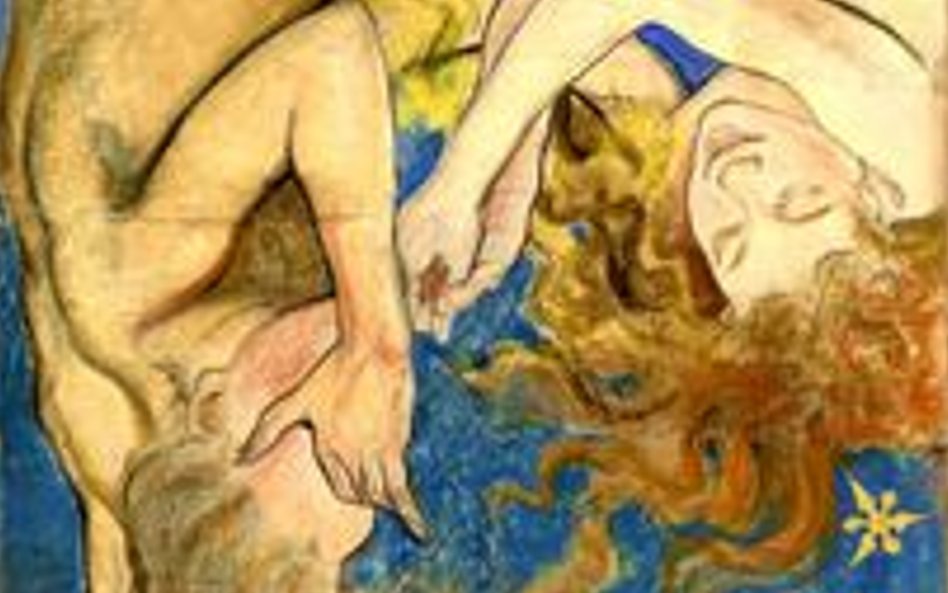 Strącenie aniołów. Projekt dekoracji malarskiej do prezbiterium kościoła Franciszkanów w Krakowie, 1