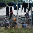 Obóz dla nielegalnych imigrantów przybyłych z Białorusi na poligonie litewskiego MSW w Rudnikach, 13