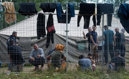 Obóz dla nielegalnych imigrantów przybyłych z Białorusi na poligonie litewskiego MSW w Rudnikach, 13