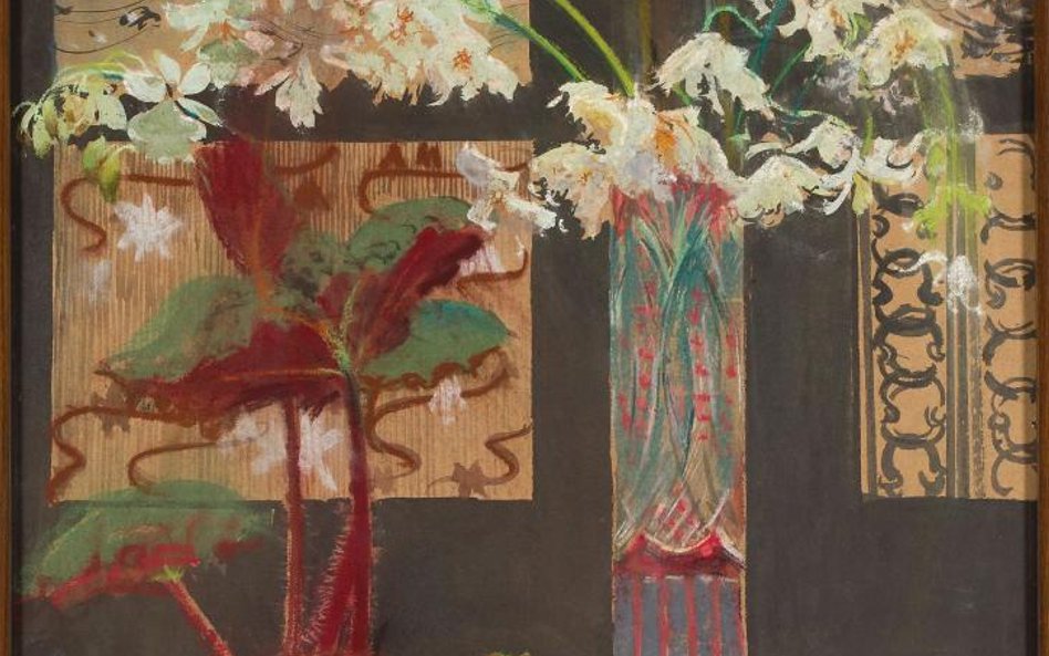 Leon Wyczółkowski (1852–1936) Białe storczyki i begonia, 1910