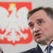 Minister sprawiedliwości, prokurator generalny Zbigniew Ziobro podczas konferencji prasowej w siedzi