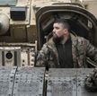 Żołnierz ukraińskiej brygady zmechanizowanej w pobliżu Awdijiwki afp