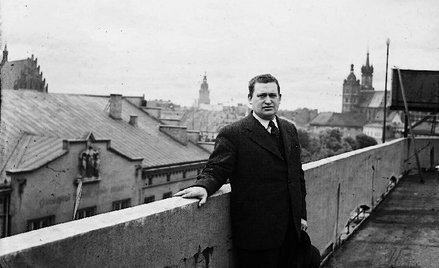 Stanisław Cat-Mackiewicz: żurnalista na tarasie Pałacu Prasy w Krakowie, lata 30.