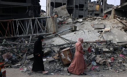 MIasto Rafah na południu Strefy Gazy