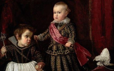 Portret Infanta Baltazara Carlosa z karłem, około 1631, Olej na płótnie. Kolekcja: Museum of Fine Ar