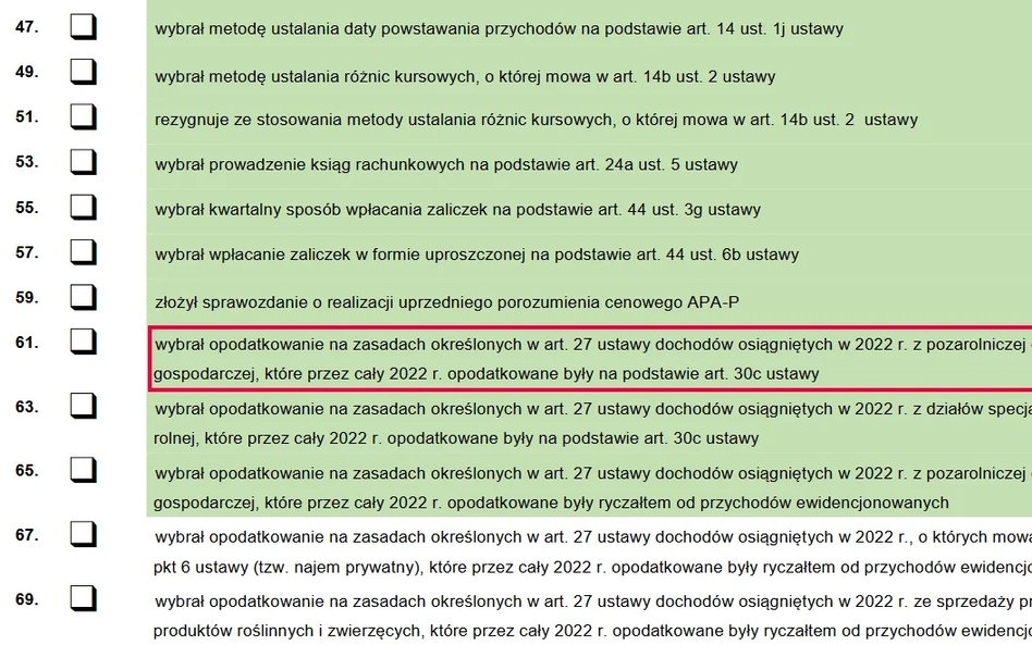 PIT-36, część C "Informacje dodatkowe", poz. 60