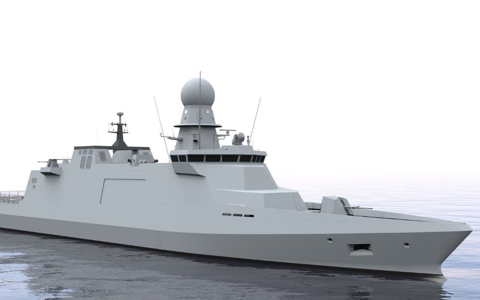 Wizja korwety patrolowej MMPC (Modular and Multirole Patrol Corvette) z 2021 r.