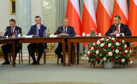 Radosław Sikorski, Władysław Kosiniak-Kamysz, Donald Tusk i Karol Nawrocki