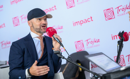 Prezes InPost Rafał Brzoska podczas kongresu Impact'25,
