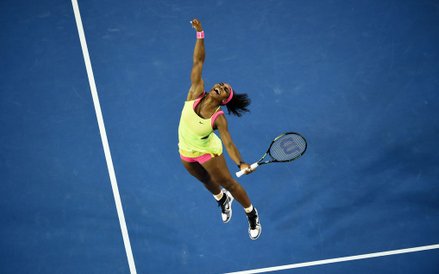 31 stycznia, Melbourne. Serena Williams cieszy się ze zwycięstwa w finale, w którym pokonała Marię S
