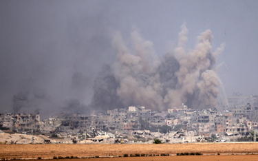 Eksplozja w Strefie Gazy, fotografia z 10 grudnia