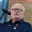Były prezydent Lech Wałęsa podczas uroczystego otwarcia Bramy nr 2 Stoczni Gdańskiej