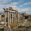 Ruiny Forum Romanum w Rzymie.