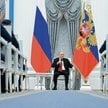 Władimir Putin na spotkaniu z weteranami uczestniczącymi w programie „Czas Bohaterów”, z których dyk
