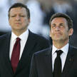 Od lewej Jose Manuel Barroso, szef KE i prezydent Francji, Nicolas Sarkozy