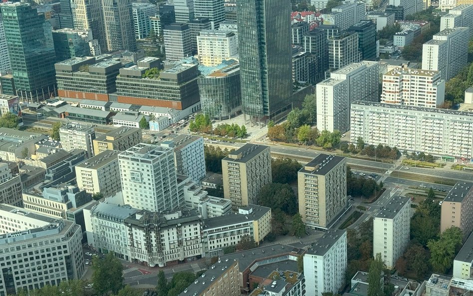 Zabudowa wzdłuż ulicy Prostej