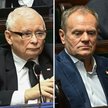 Prezes PiS Jarosław Kaczyński i przewodniczący PO, premier RP Donald Tusk