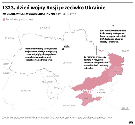 Tak wyglądała sytuacja na froncie w 1323 dniu wojny