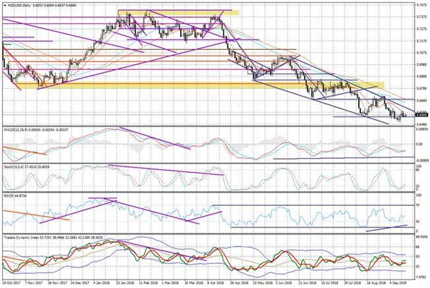 Wykres dzienny NZDUSD