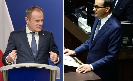 Donald Tusk i Mateusz Morawiecki