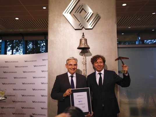 Prezes Gremi Media Dariusz Bąk i Grzegorz Hajdarowicz, główny akcjonariusz i przewodniczący nadzorcz