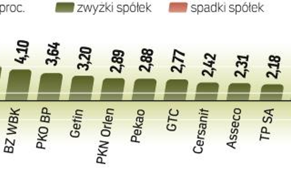 WIG20 stracił w lutym na wartości 4,9 proc. Spadek indeksów to głównie efekt taniejących akcji bankó