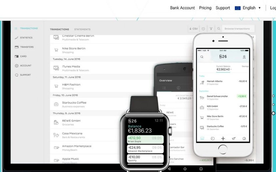 Mobilny bank N26 działa już w 17 krajach