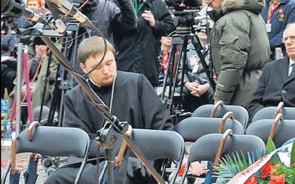 Ekipy telewizyjne 10 kwietnia 2010 r. w Smoleńsku