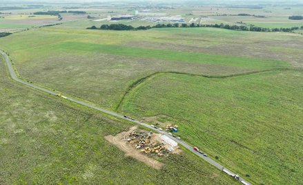 Działka w gminie Miękinia została specjalnie przygotowana na potrzeby inwestycji Intela