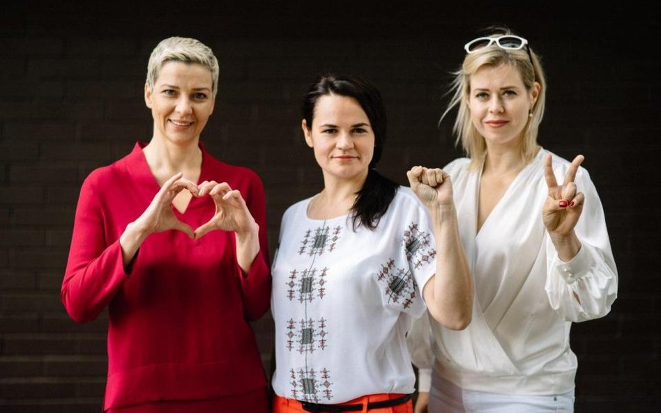Maria Kolesnikowa, Swiatłana Cichanouska, Weronika Cepkało