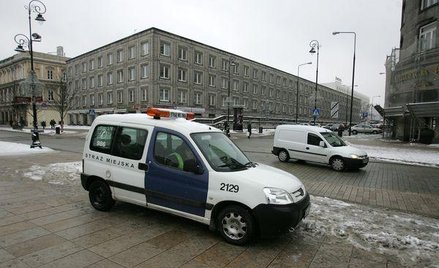 Straż miejska z kogutem