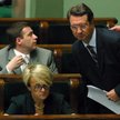Wicepremier Marek Pol (stoi) w Sejmie z ministrem rolnictwa Wojciechem Olejniczakiem i członkinią rz