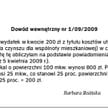 Przykład dowodu wewnętrznego