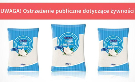 GIS ostrzega przed wiórkami kokosowymi Belbake